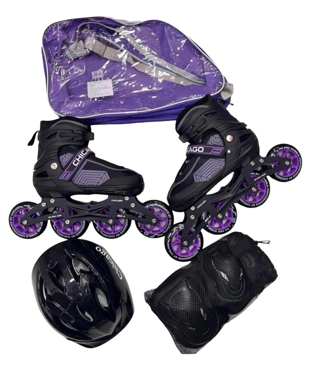 Kit patin semiprofesional completo chicago morado