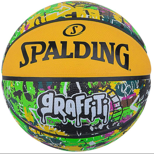 Balón baloncesto spalding edición grafiti Amarillo verde