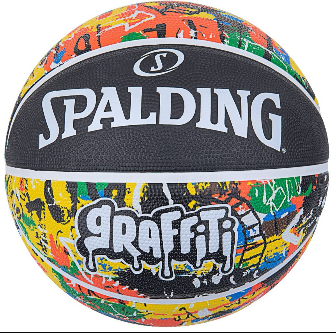 Balón baloncesto spalding edición grafiti Negro amarillo