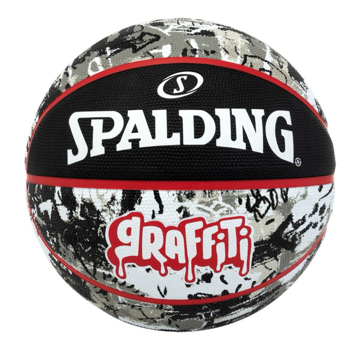 Balón baloncesto spalding edición grafiti Negro rojo