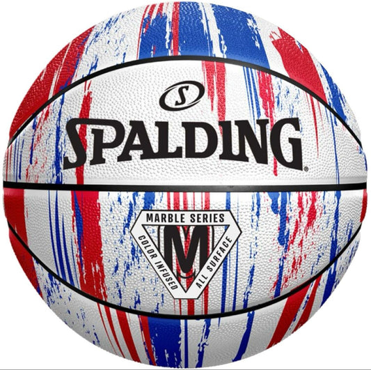 Balon baloncesto spalding Marble special edition Red white