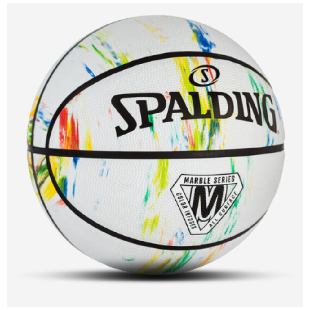 Balon baloncesto spalding Marble special edition White blanco